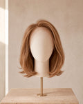 ÉPURE, peluca lace top de cabello humano rubio, vista frontal