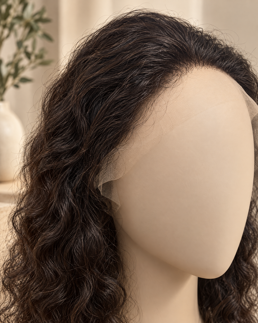 Opal, detalle del lace y hairline